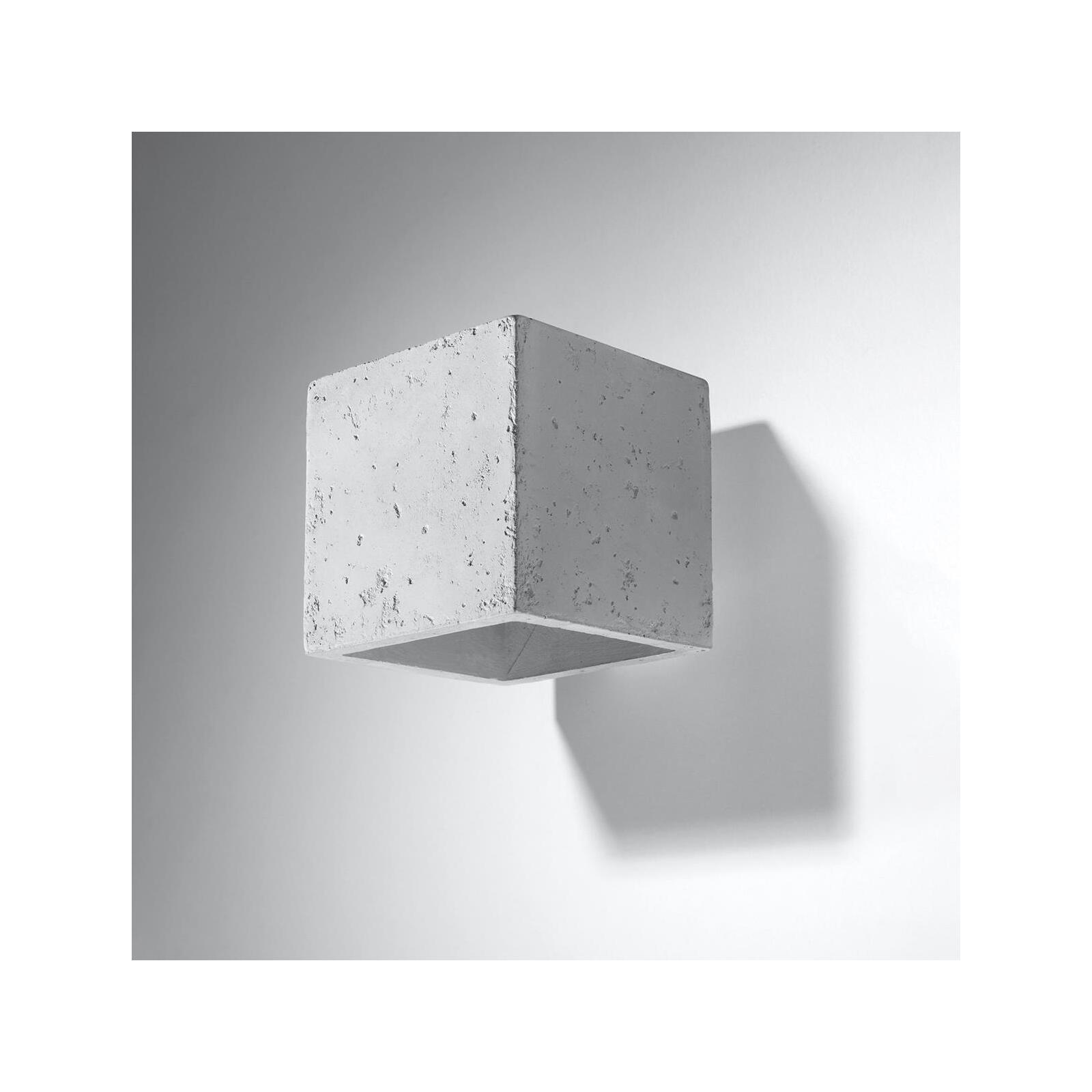 Wandleuchte - Quad & Up/Down cm Lampen Onlineshop grau G9 Beton Würfel 10x10 eckig Leuchten