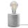 Tischlampe Salgado aus Beton grau E27 rund mit Schalter
