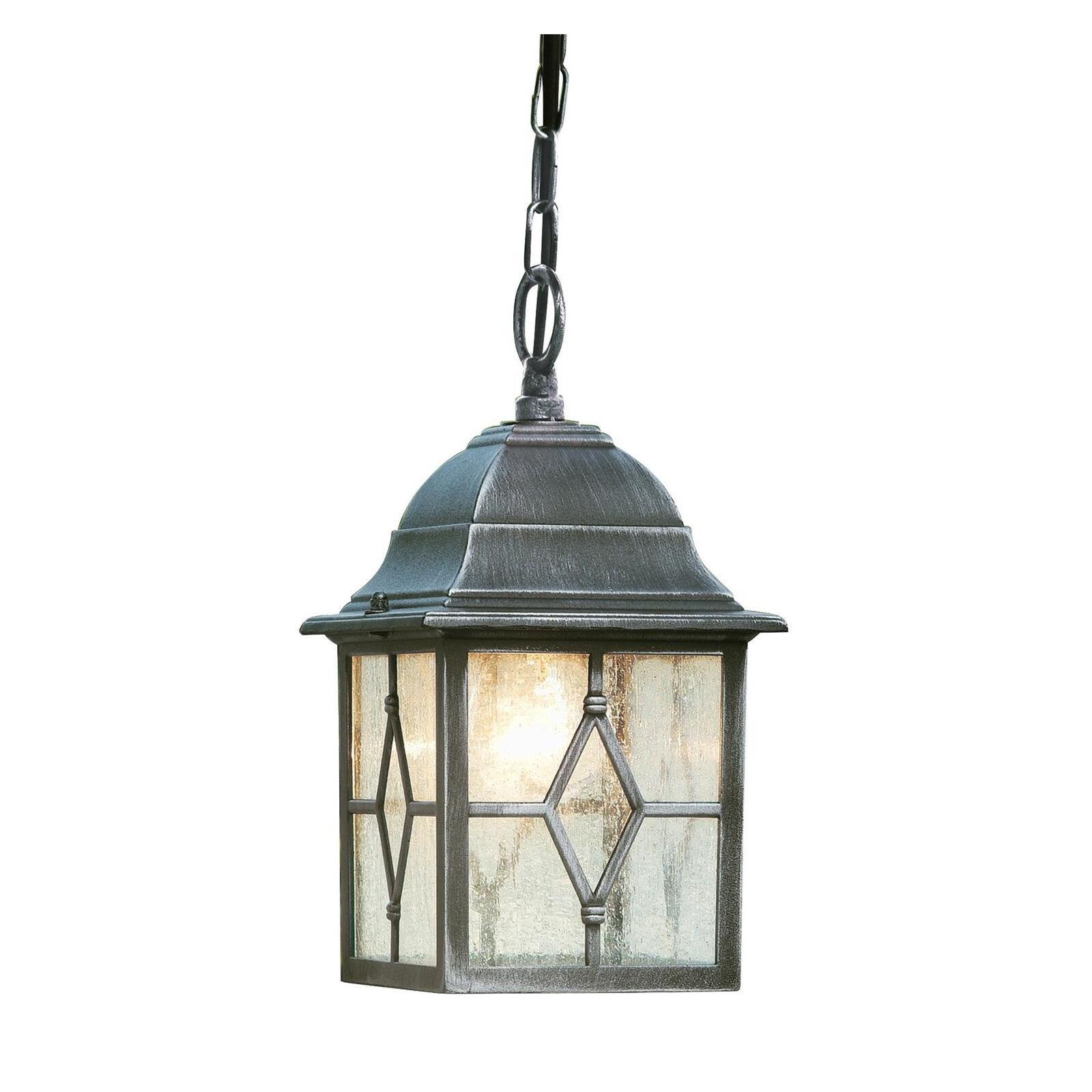 - Pendelleuchte & Genoa Onlineshop Lampen Leuchten rustikal Glasschirm Außen schwarz-silber