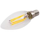 LED Filament Kerzenlampe McShine Filed E14, 6W, 600lm,...