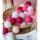 Cotton Ball Lights Lichterkette Pink Rosa Mix inkl.Netzstecker 10-flammig