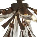Shake 3-flammige dekorative Deckenleuchte bronze mit Glasdeko