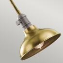 Cobson 1 Light Mini Pendant - Natural Brass