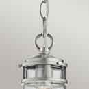 Lyndon 1 Light Small Chain Lantern - Brushed Aluminium