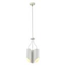 Quinto 3 Light Chandelier - White Aged Brass