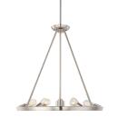 Theater Row 6 Light Chandelier - Imperial Silver