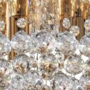 Hanna 4-flammige Goldene Deckenleuchte Runde Leuchte Klare Kristallkugeln