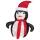 Weihnachtsleuchter, TECIDY, Pinguin, 45 warmweiße LEDs