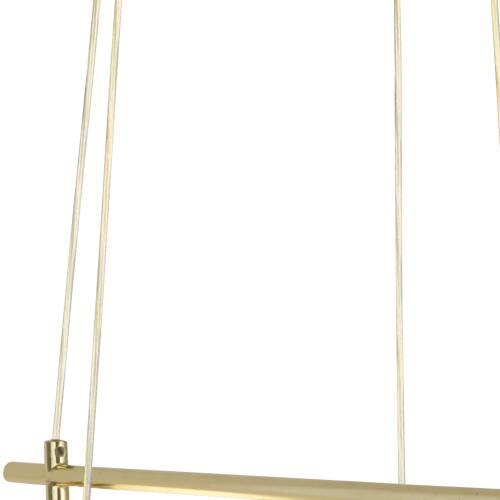 Kris Cross - Opalkugel mit Goldenem Rahmen 8-flammige Pendelleuchte
