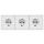 Steckdosen Set McPower Shallow Beginner 3S-Profi 4-teilig, Klemmanschluss weiß
