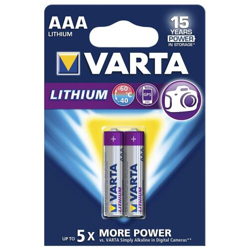 VARTA Batterie Ultra Lithium 2er AAA