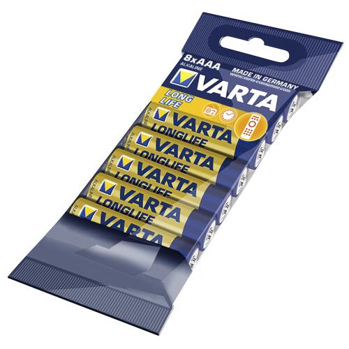 VARTA Batterie Longlife AAA Folie 8er