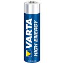 Micro-Batterie VARTA HIGH ENERGY 1,5 V, Typ AAA, 4er-Blister