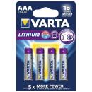 Micro-Batterie VARTA Professional Lithium, Typ AAA/6103,...