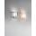 Viki, Wandleuchte, E27, 1x40W, Metall, glas - und Methacrylat, Grau transparent