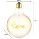 LED Filament Leuchtmittel - Globe G125 E27 4,5W 250lm 1800K 330° - dimmbar - Home