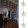 LED Lichtervorhang 90x120cm mit Sternen 30 LED warmweiß