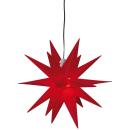 Weihnachtsstern für außen E14 rot 25 cm 4m...