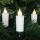LED-Weihnachtsbaumkette,opal/weiß, 20 Kerzen,40 warmweiße LEDs