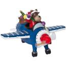 Weihnachtsflugzeug Kidsville bunt bemalt