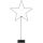LED-Standstern Mira Metall schwarz 100cm Höhe Lichterkette warmweiß