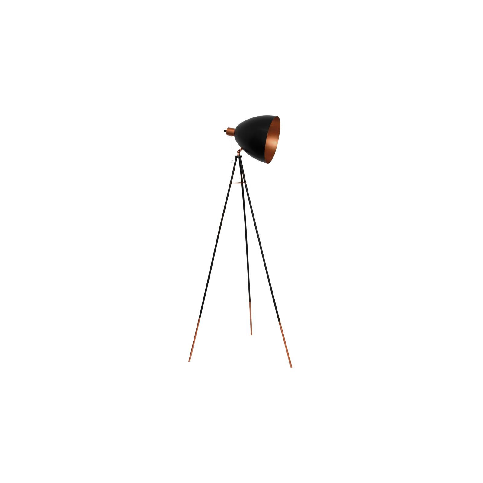 Standleuchte Chester Retro Vintage schwarz/kupfer E27 135 cm Höhe mit  Zugschalter - Lampen & Leuchten Onlineshop - Leuch