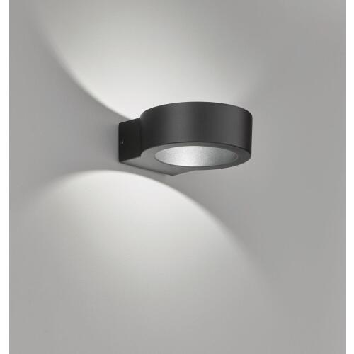 Wandleuchte, Außenleuchte, Torres | 1x LED 3,5 W inkl. schwarz | Glas klar
