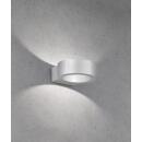 Wandleuchte, Außenleuchte, Torres | 1x LED 3,5 W inkl. silberfarben | Glas klar