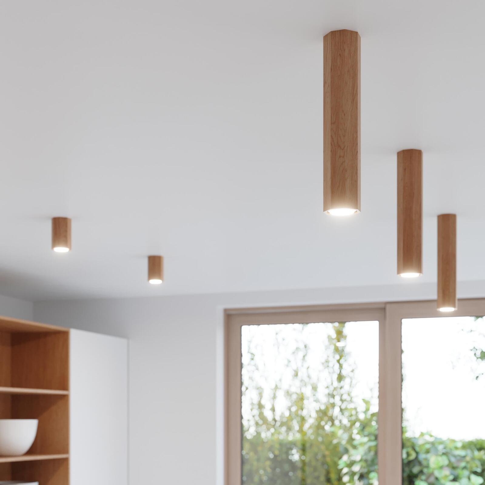 Holz GU10 ZEKE Leuchten 2-flammig & - Deckenstrahler Lampen aus Eiche Onlineshop