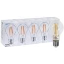 LED-Filament-Lampe, 5er-Set, AGL-Form, klar, E27/7W (60W), 806 lm, 2700K
