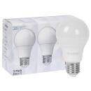 LED-Lampe, 3er-Set, AGL-Form, opal, E27/8W (60W), 806 lm,...