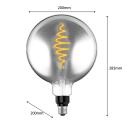 LED-Filament-Lampe, Globe-Form, E27/8,5W, 200 lm, 1800K