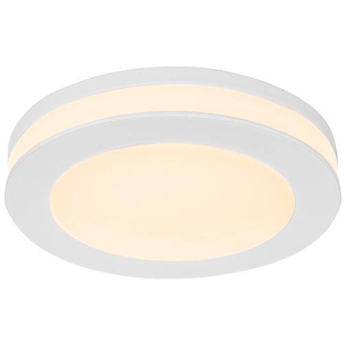 LED-Einbauleuchte weiß rund mit seitlichem Lichtaustritt 6W 450lm warmweiß