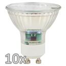 Einbauleuchten Set McShine weiß rund Ø8,7 cm schwenkbar mit Sprengring inkl. LED Leuchtmittel, 5W, 500 Lumen, 120° 10 Stück