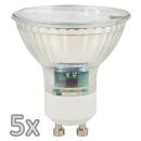 Einbauleuchten Set McShine weiß rund Ø8,7 cm schwenkbar mit Sprengring inkl. LED Leuchtmittel, 5W, 500 Lumen, 120° 5 Stück