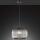 Retro Pendelleuchte mit Glasschirm Helena 1-flammig schwarz grau Ø30 cm