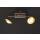 Vincenza LED Deckenstrahler braun goldfarbig 2-flammig