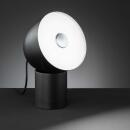 moderne LED Tischleuchte LEE schwarz Acrylglas 12W 3000K...