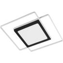 Nivala LED Deckenleuchte schwarz/weiß 51x51 cm 40W...