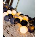 Cotton Ball Lights Lichterkette Raw Winterkombination inkl. Netzstecker 10-flammig