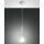 Lila, Pendelleuchte, E27, 1x40W, Metall und Borsilicatglas, Transparent gruen