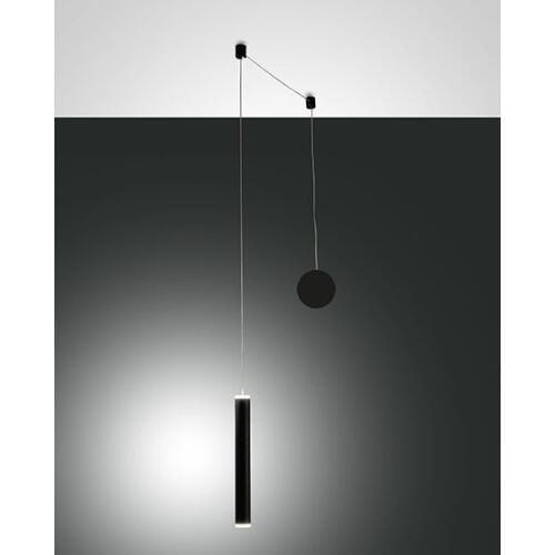 Prado, Pendelleuchte, LED, 1x6,5W, Metall- und Methacrylat, Schwarz