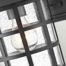Wandleuchte Freeport E27 40W IP44 witterungsbeständiger Verbundwerkstoff, klar Glas; schwarz strukturiert L:23.2cm B:20.7cm Ø20.7cm dimmbar