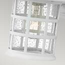 Wandleuchte Freeport E27 40W IP44 witterungsbeständiger Verbundwerkstoff, klar Glas; weiß strukturiert L:18.5cm B:15.5cm Ø15.5cm dimmbar