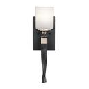 Badezimmerleuchte Marette G9 LED 3.5W IP44 Stahl, Opalglas; schwarz L:14.3cm B:12.7cm Ø12.7cm