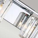 Badezimmerleuchte Divine G9 LED 3.5W IP44 Stahl, Kristall & Glas; Chrom poliert L:15.2cm B:34.3cm Ø34.3cm