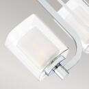 Badezimmerleuchte Kolt G9 LED 3.5W IP44 Stahl, Opal und klares Glas; Chrom poliert L:16.5cm B:53.3cm Ø53.3cm
