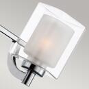 Badezimmerleuchte Kolt G9 LED 3.5W IP44 Stahl, Opal und klares Glas; Chrom poliert L:38.4cm B:38.4cm Ø38.4cm