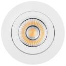 LED Einbauleuchte Diled 6W 310lm 2700-2100K 36° dim-to-warm schwenkbar weiß matt