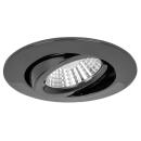 LED Einbauleuchte Diled 6W 310lm 3000K warmweiß 36° dimmbar schwenkbar schwarz-chrom